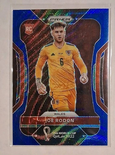 2022 Panini Prizm FIFA World Cup Blue Wave Prizm Joe Rodon RC 168/199