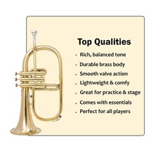 BB-FlugelHorn 3v Brass With Hard Case and Mouthpiece NICE SALE