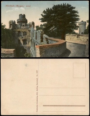 Ansichtskarte Auerbach (Bergstraße)-Bensheim Schloss - Hof 1913