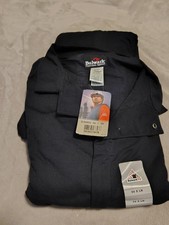 NEW Bulwark Mens NAVY COVERALL FR Flame Resistant Deluxe CLD6 Size 54 Long