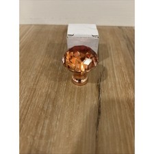 Door Drawer Knob 1 Rose Gold Crystal Pull Handle New In Original Box
