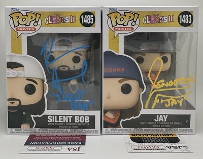 KEVIN SMITH & JASON MEWES SIGNED JAY & SILENT BOB FUNKO POP BUNDLE +CN JSA COA 