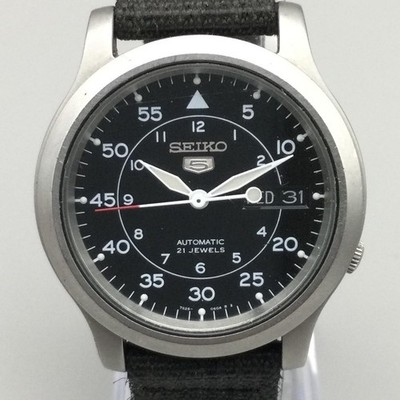 す*ず様 【3点まとめ売り】セイコー ファイブ ミリタリー 7S26-02J0 Seiko 5 Mens Watch 37mm Black Dial Automatic Day Date 7S26-02J0