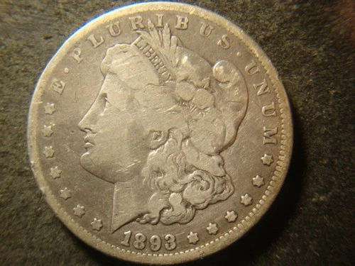 1893-CC Fine Solid Morgan Head Dollar Program Quality Coin PSC#2