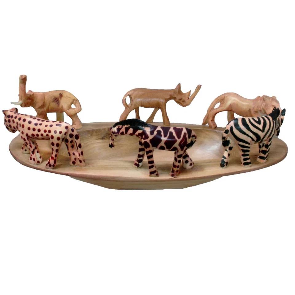 Деревянная многоцветная чаша для сафари - Изображение 4 из 4