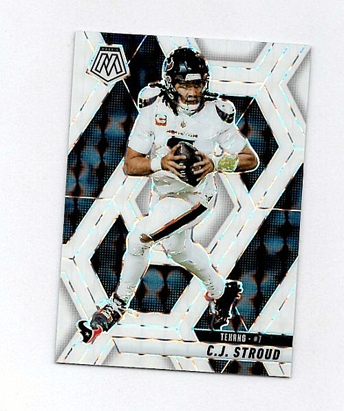 2025 Panini Mosaic WHITE MOSAIC PRIZM - C.J. Stroud #71 -Houston Texans /25 SSP