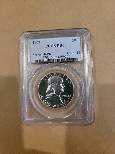 1962 Proof Franklin Half Dollar PCGS PR66