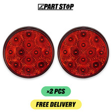 2-Pack LED Trailer Inch Stop Turn Tail Round Flange Mount Diode 12V F01815S125