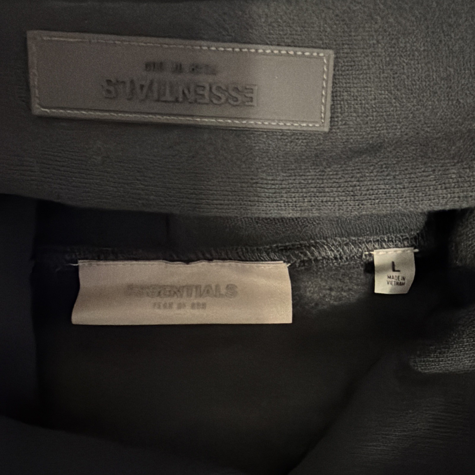 Essentials Fear of God Stretch Limo Black Hoodie Size Large Authentic NEW thumbnail 6