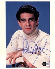 Placido Domingo Opera Singer Signed 8x10 Photo Beckett Authenticated