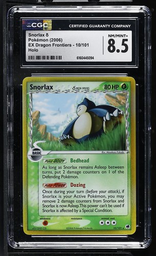 Snorlax δ graded CGC 8.5 for sale on eBay