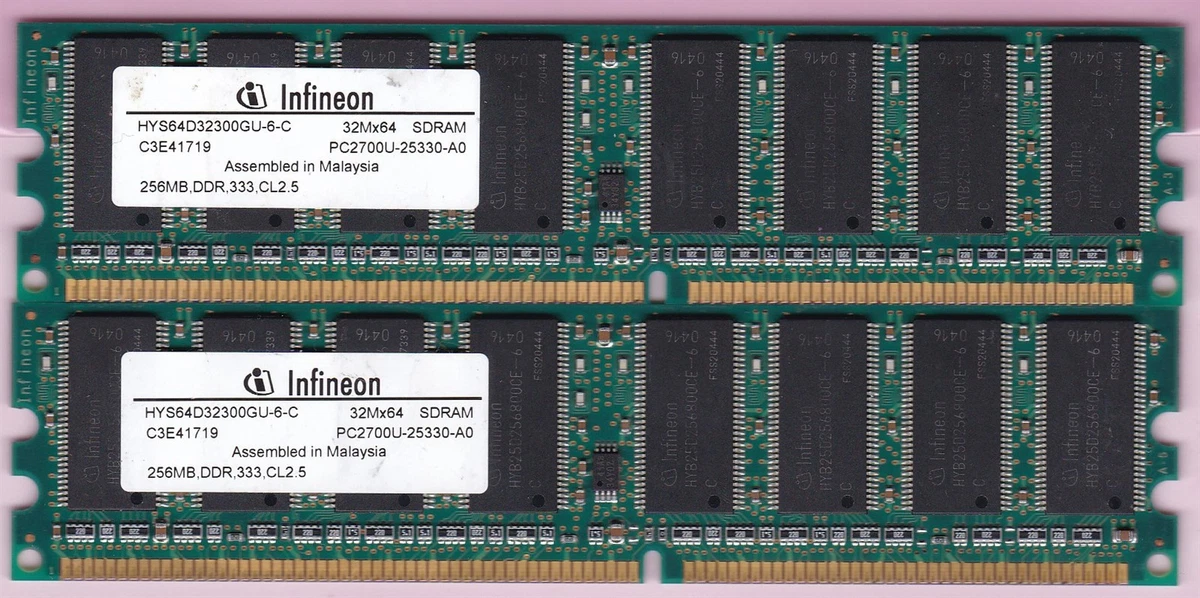 256MB DDR-333 Computer RAM | Updated Oct 2026