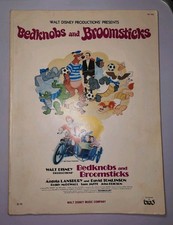 Rare Bedknobs and Broomsticks Disney Sheet Music Complete Book 1971 All Songs