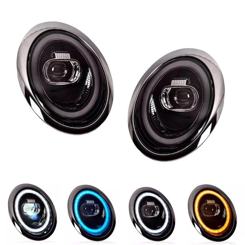 Faros LED con arranque animado DRL para BMW Mini Cooper R50 R52 R53 2001-2007 Foto 3 de 4
