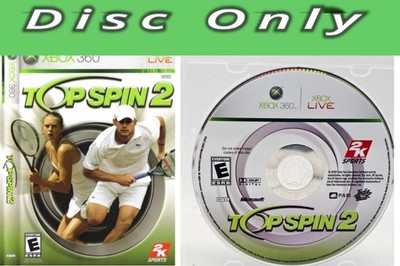 Top Spin 2 (Xbox 360) 2K Sports Tennis Game - Tested & Working - Disc Only