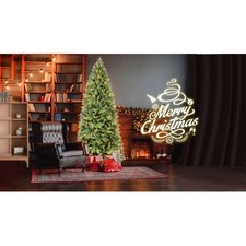 6FT Christmas Tree with 1032 Tips and 300 Warm White LED Lights
