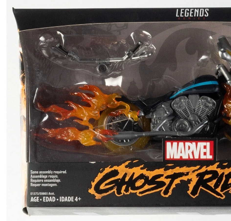 Figura de acción Ghost Rider Flame Motorcycle 6" Marvel Legends E1373 nueva sellada Foto 4 de 4