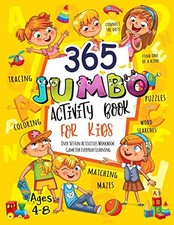 365 Jumbo Activity Book for Kids Ages 4-8: Over 365 Fun Activit 