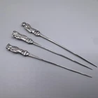 Lot Of 3 Small Ancient Indochina Peaks - Solid Silver