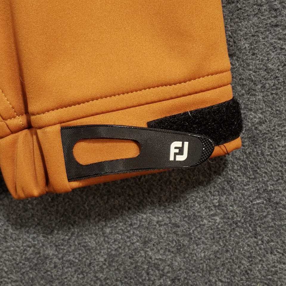 Куртка мужская Footjoy XL Burnt оранжевая серая с длинным рукавом на молнии с вырезом на шнурке - Изображение 2 из 4