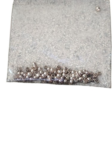 silver-plated crimp beads