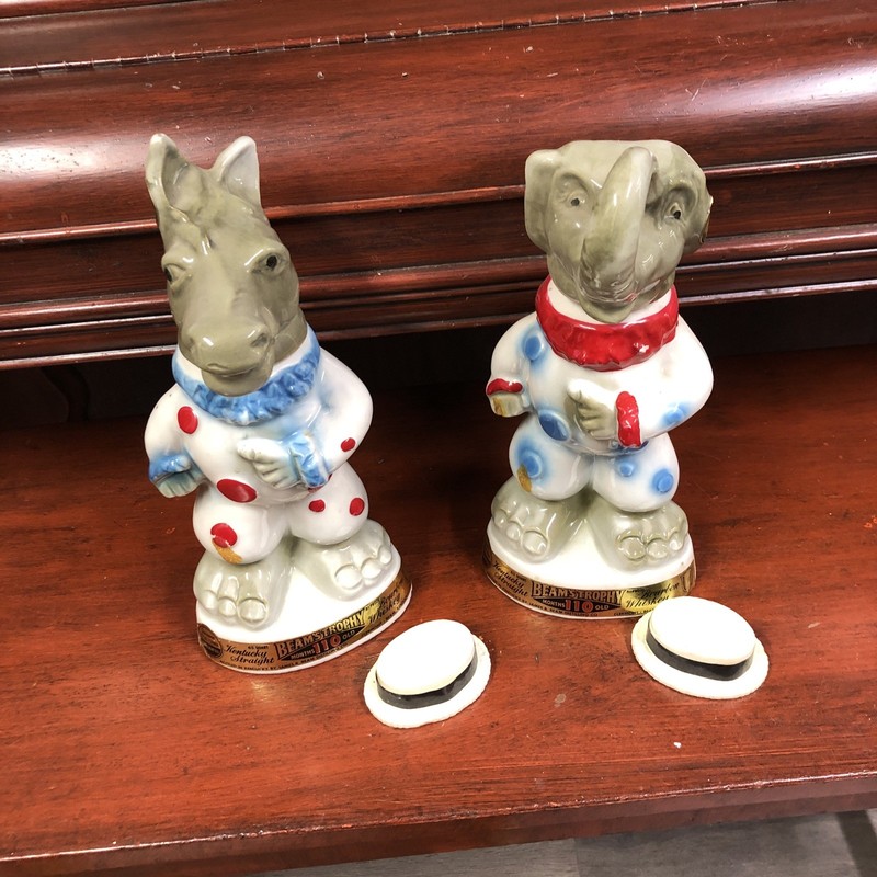 1968 Jim Beam “Beam’s Trophy” Political Decanters