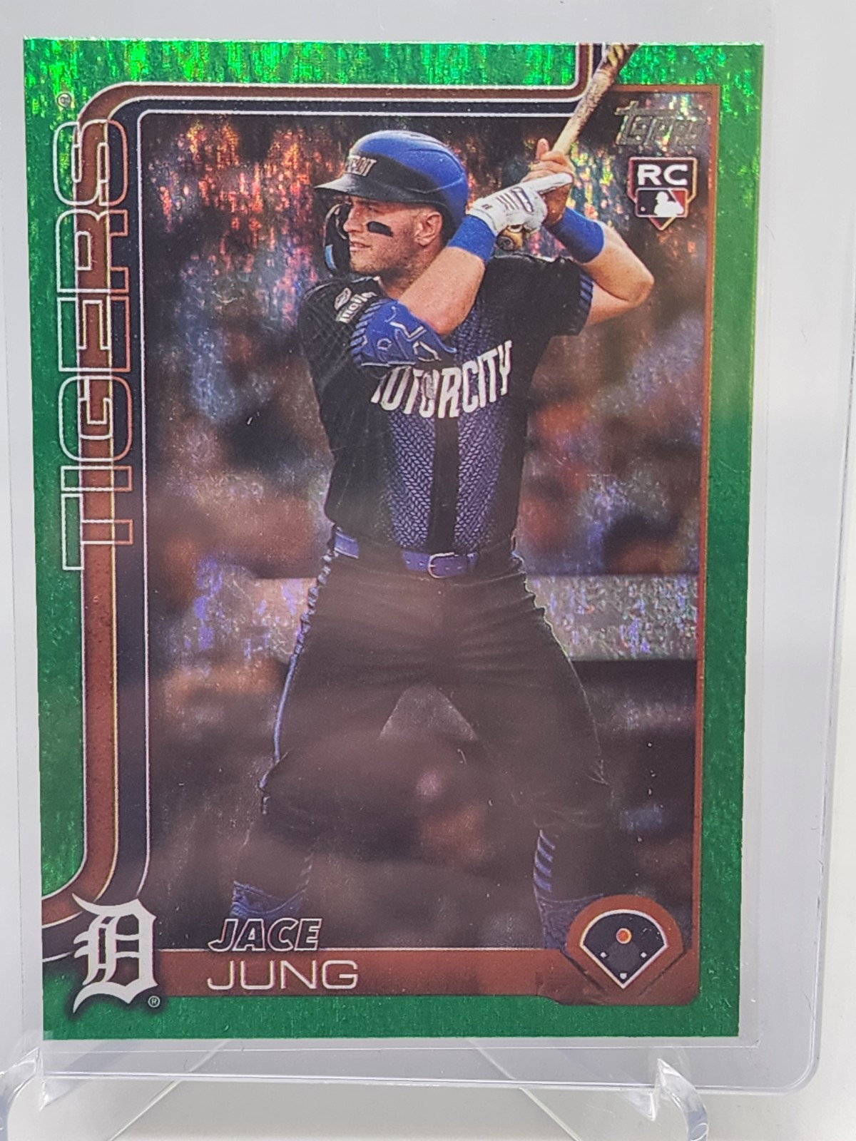 2025 Topps Series 1 JACE JUNG Green SP Foil Rookie /99 #80 Detroit Tigers