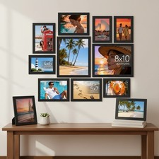 Versatile 10 Pack Picture Frames: 8x10, 5x7, 4x6 - Perfect for Gift Giving