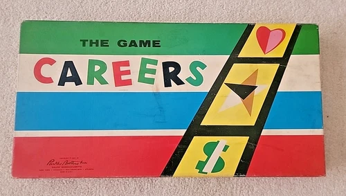 VTG  1955 Parker Brothers CAREERS BOARD GAME - complete