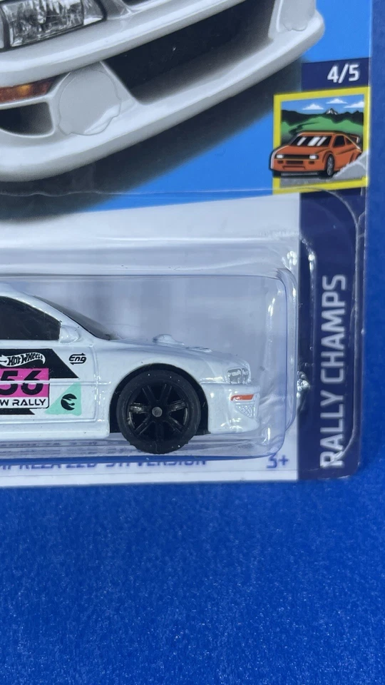 Wheel Swapped 2023 Hot Wheels 98 Subaru Impreza 22B-STi Treasure Hunt Real Rider - Image 3 of 4