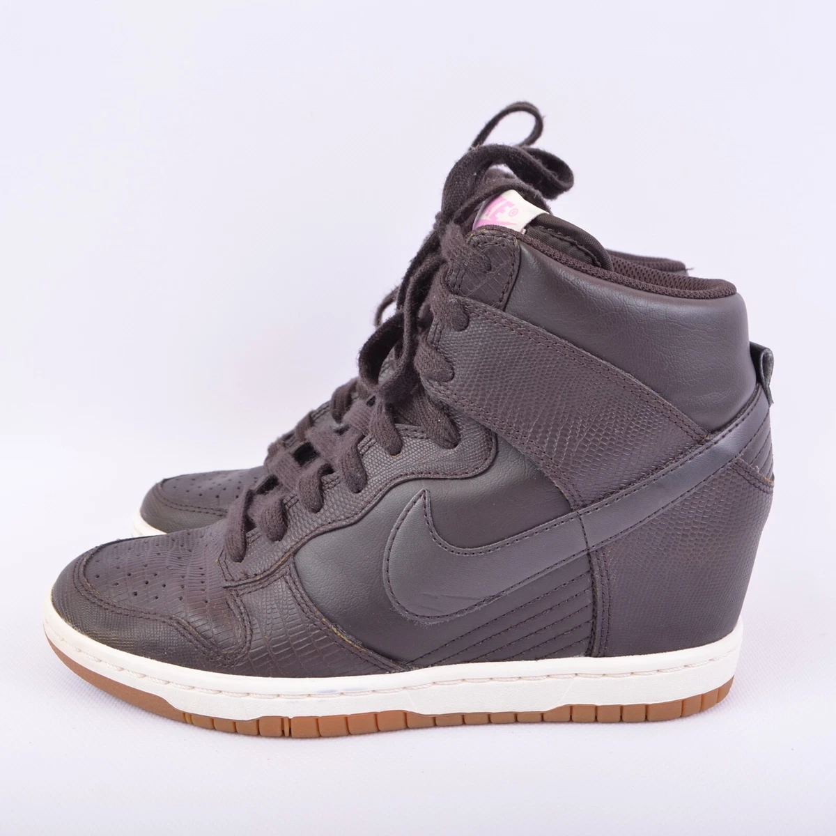 Zapatillas deportivas Nike para marrón cuero cuña Dunk 528899 top alto EE. UU. 7 | eBay