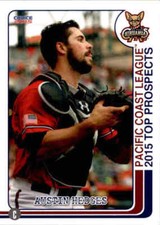 2015 Pacific Coast League Top Prospects Choice #5 Austin Hedges Tustin CA Card