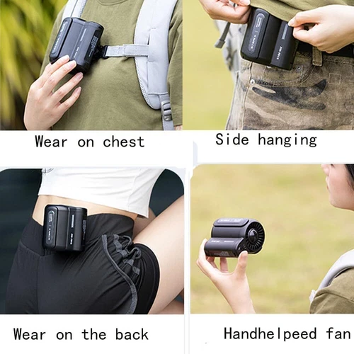 2024 Cool Clip Fan Under Shirt Cool Clip Waist Fan Clip-On Portable Air Cooler - Bild 5 von 23