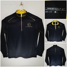Nike Golf Dri Fit Livestrong Mens Large 1/2 Zip Pullover Black