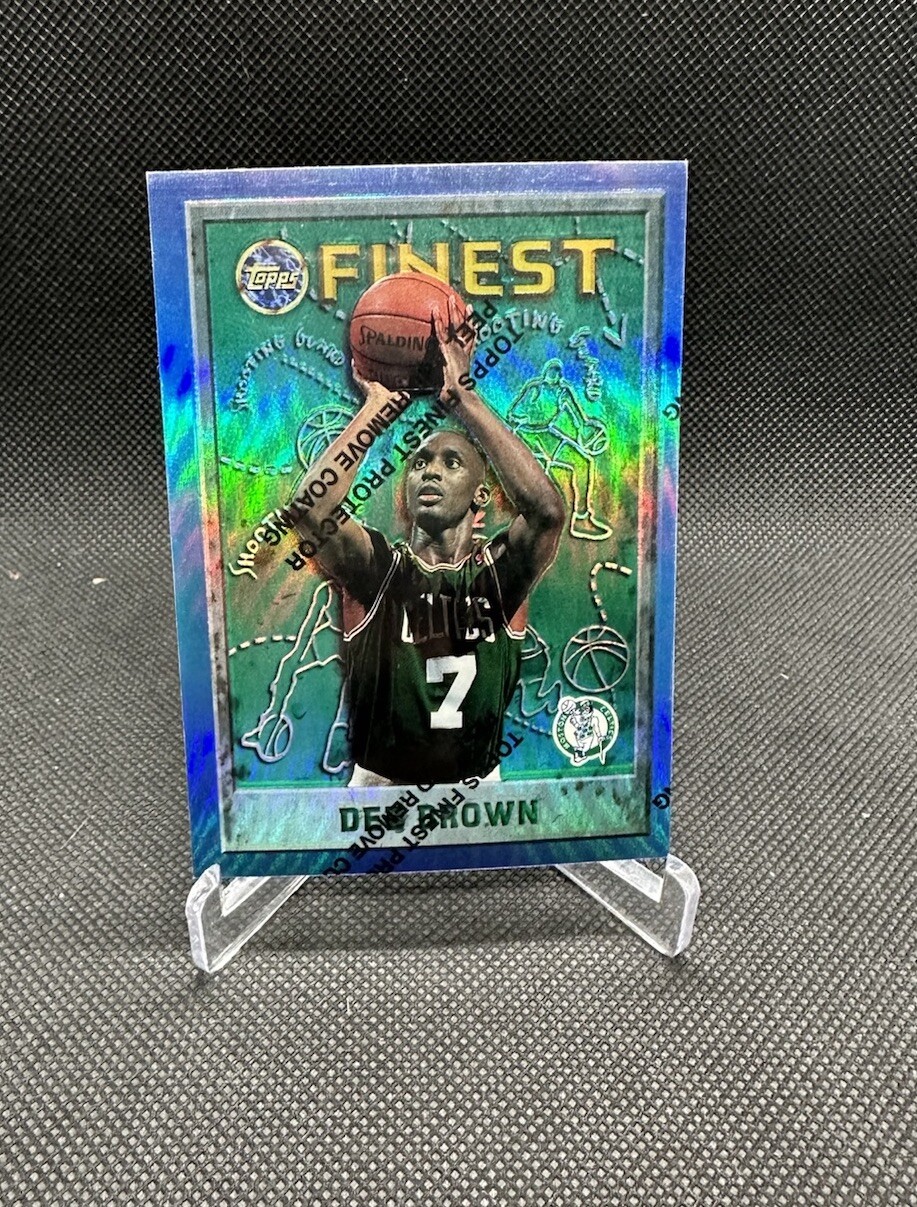 1995-96 Topps Finest Dee Brown Refractor #29 Boston Celtics