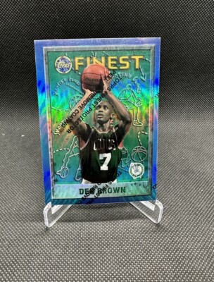 1995-96 Topps Finest Dee Brown Refractor #29 Boston Celtics
