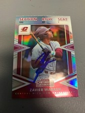 2020 Panini Elite Extra  Zavier Warren Contenders College Ticket PRIZM Auto Sign