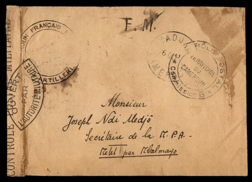Mayfairstamps Cameroun 1940s Censored Free Frank WWII cover aar_87379