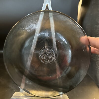 kosta boda ulrica hydman vallien 8 In Snake Smoke Grey Swirl Plate