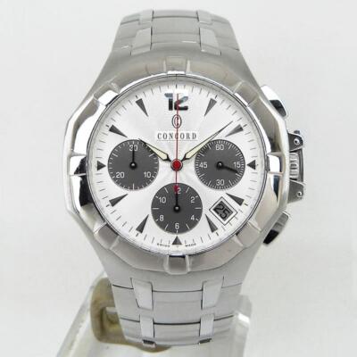CONCORD Watch Saratoga Chronograph SS x WG
