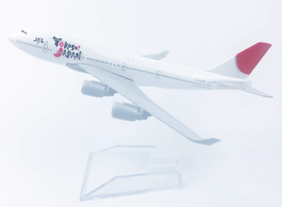 16cm JAL Japan Airlines Boeing 747-400 Passenger Aircraft Diecast