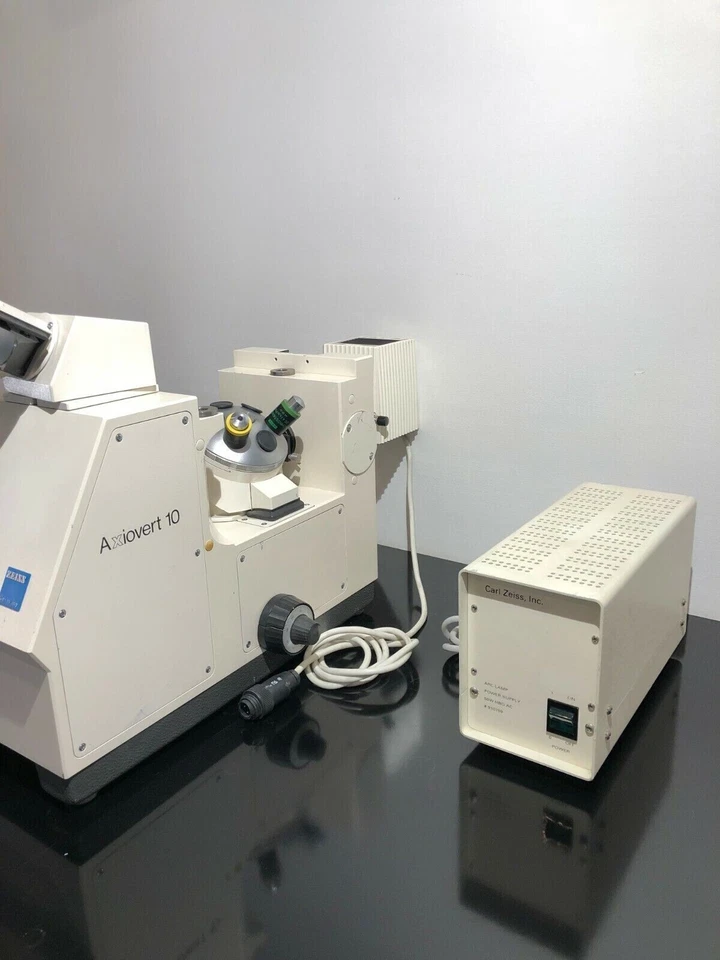 Carl Zeiss Axiovert 10 Inverted Microscope with Warranty - Image 2 of 4
