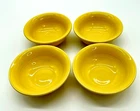 Fiesta 4 3/4" Fruit Bowls Yellow Set of 4 FFFD EUC
