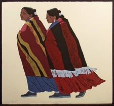 Louis De Mayo "Conversation" Hand Signed Fine Art Serigraph Limited Edition, OBO