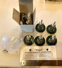 Lot 6 WingIts Grab Bar Anchor Fastener 2.75" Stainless Steel NO PLASTIC USA