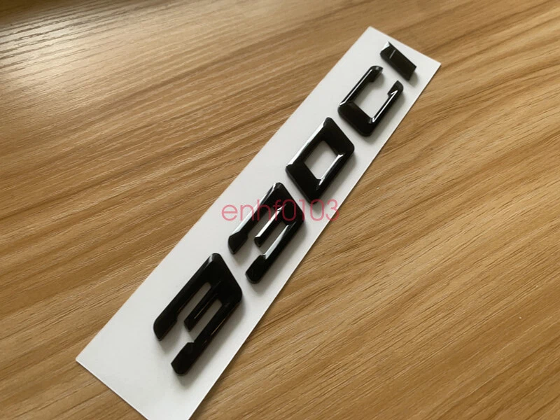 Insignia trasera emblema 330ci maletero letras ABS negro brillante 3D para BMW 330ci 2017-2022 Foto 3 de 4