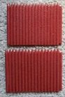 Two (2) Vintage MARX FORT APACHE Reddish Brown Stockade Walls w/Firing Platform