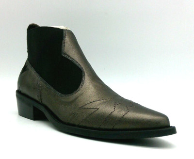 Matisse Sweet Jane Pewter/Black Western Style Ankle Boots Women's Size 7.5 M