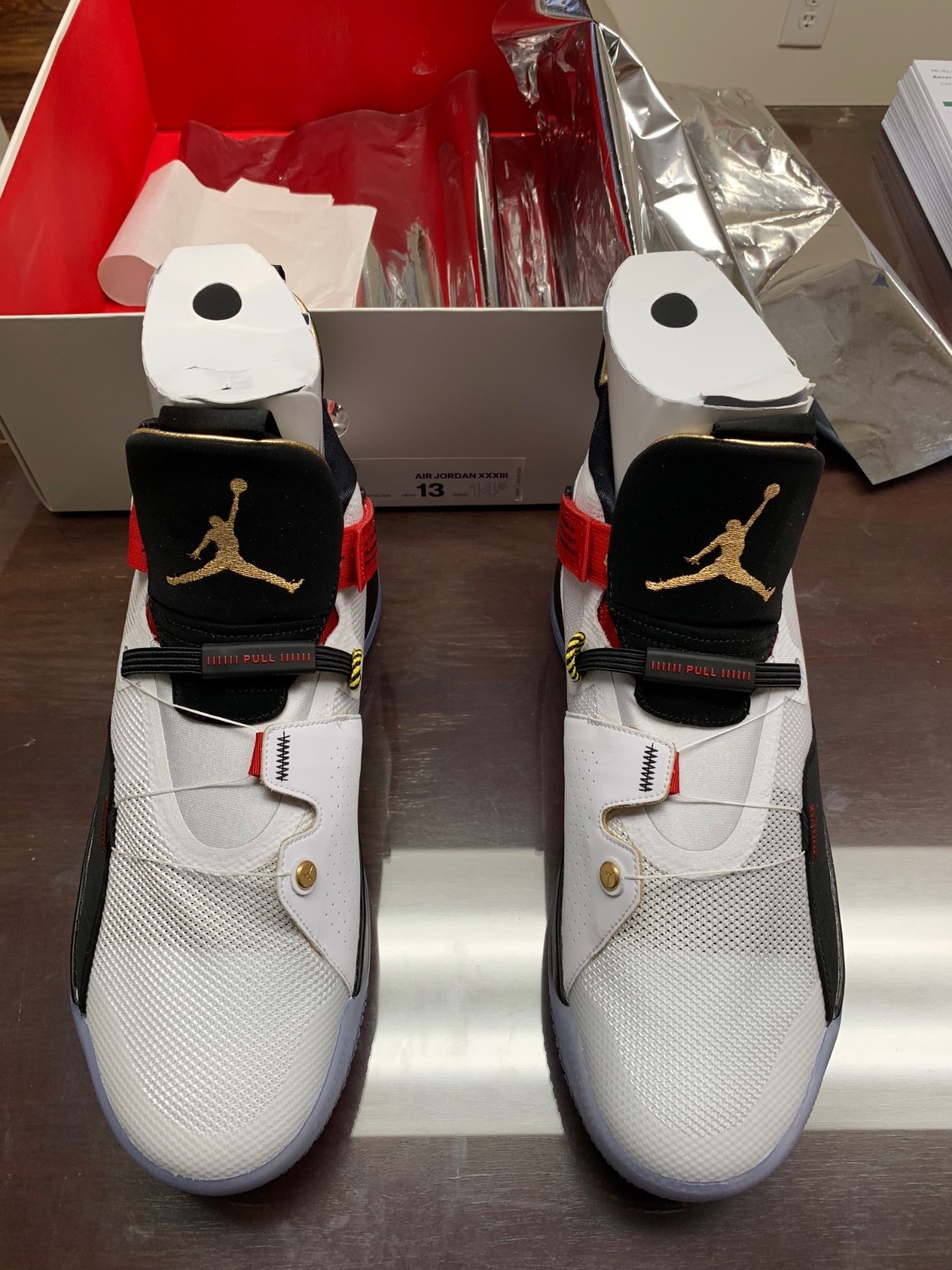 air jordan 33 rosse e nere