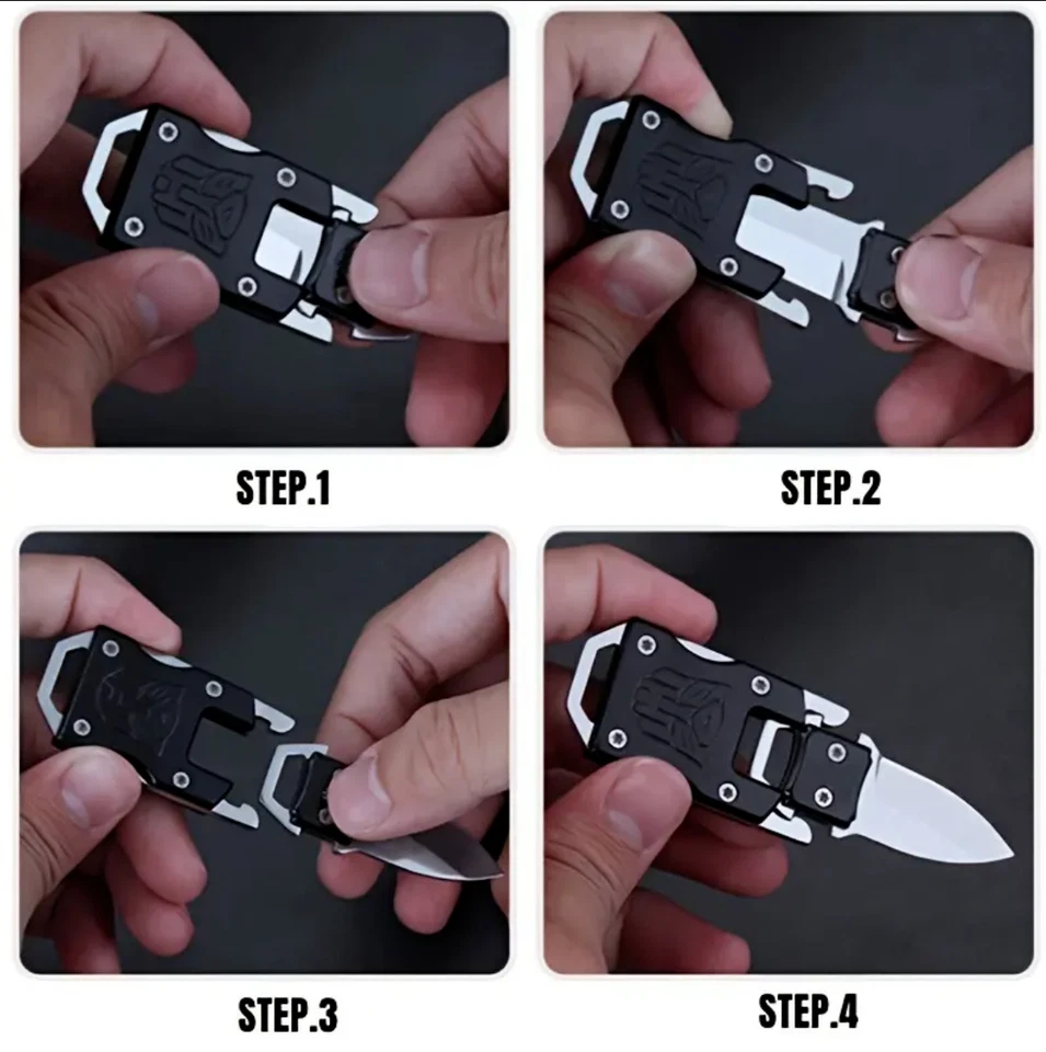 Мини портативный карманный нож лезвие карман охоты брелок высокой твердости стали - Изображение 3 из 4